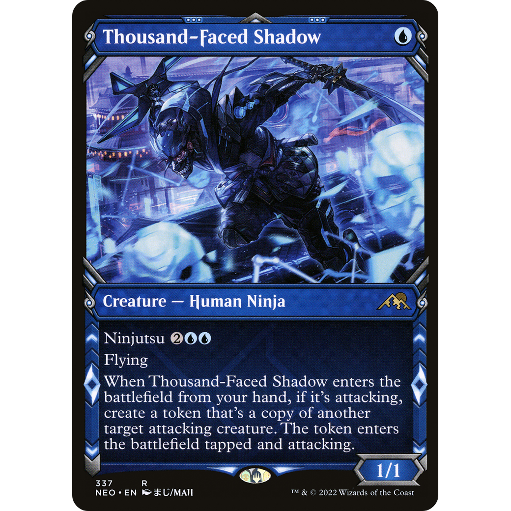 Thousand-Faced Shadow (NEO-337) - Kamigawa: Neon Dynasty: (Showcase)