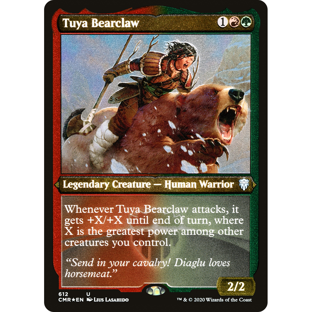 Tuya Bearclaw (Foil Etched) (CMR-612) - Commander Legends Foil