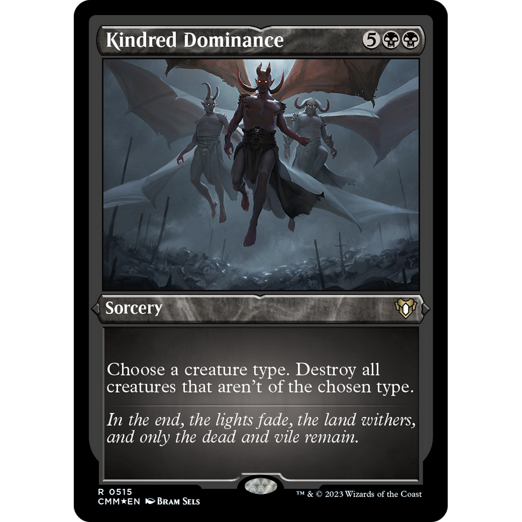 Kindred Dominance (CMM-515) - Commander Masters Etched Foil