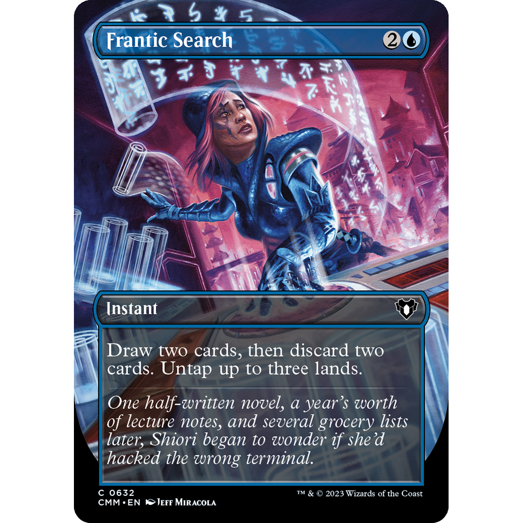Frantic Search (CMM-632) - Commander Masters (Borderless)