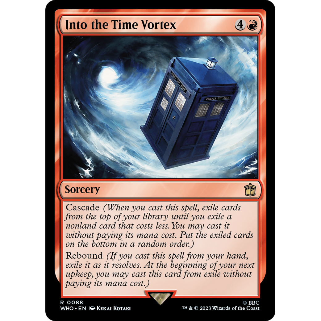 Into the Time Vortex (WHO-088) - Doctor Who Foil