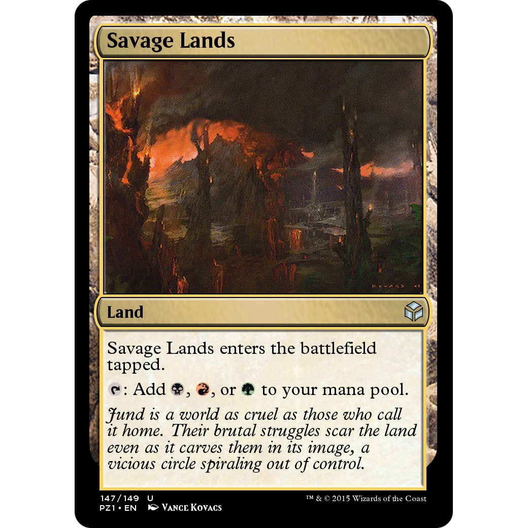 Savage Lands (PZ1-147) - Legendary Cube Prize Pack Foil