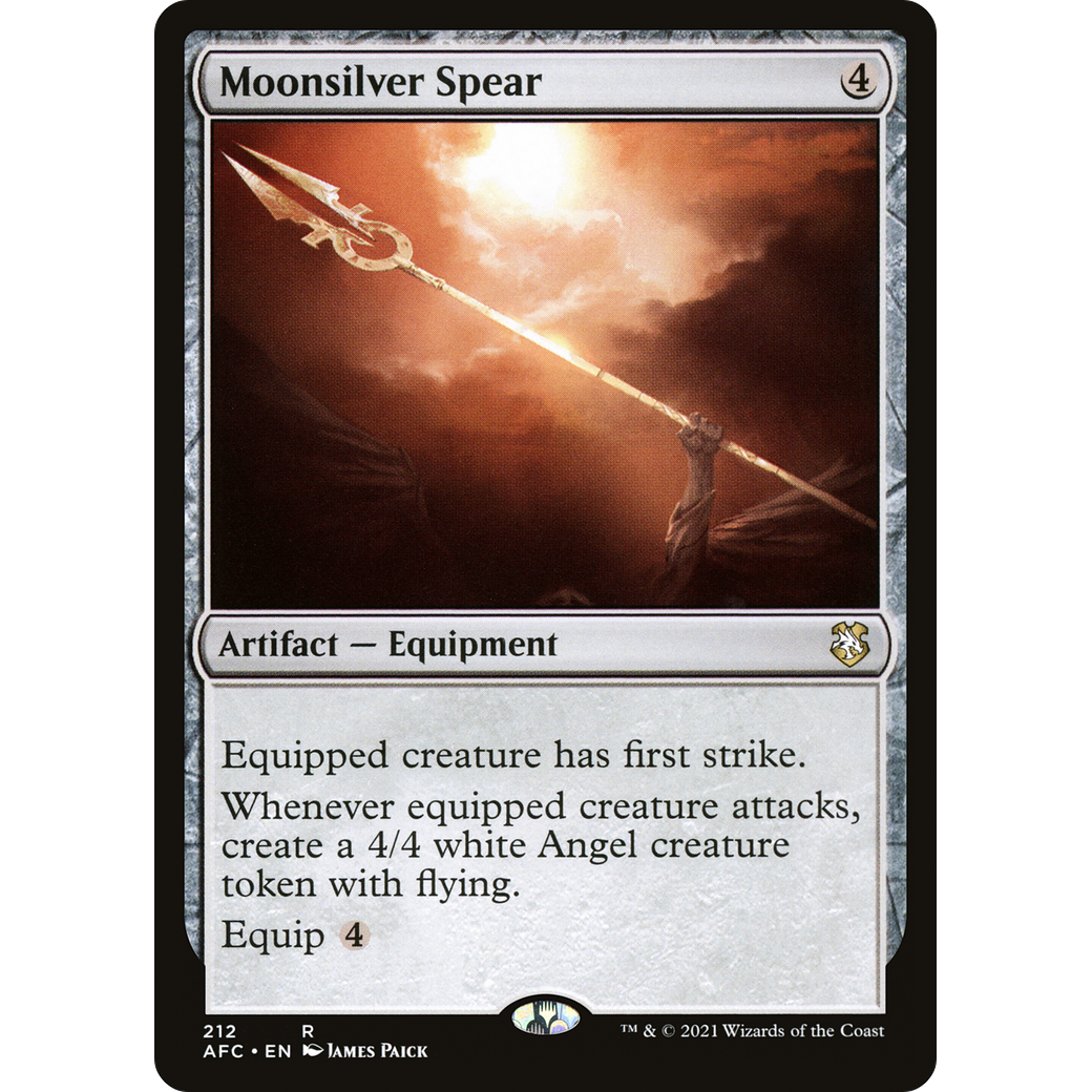 Moonsilver Spear (AFC-212) - Forgotten Realms Commander