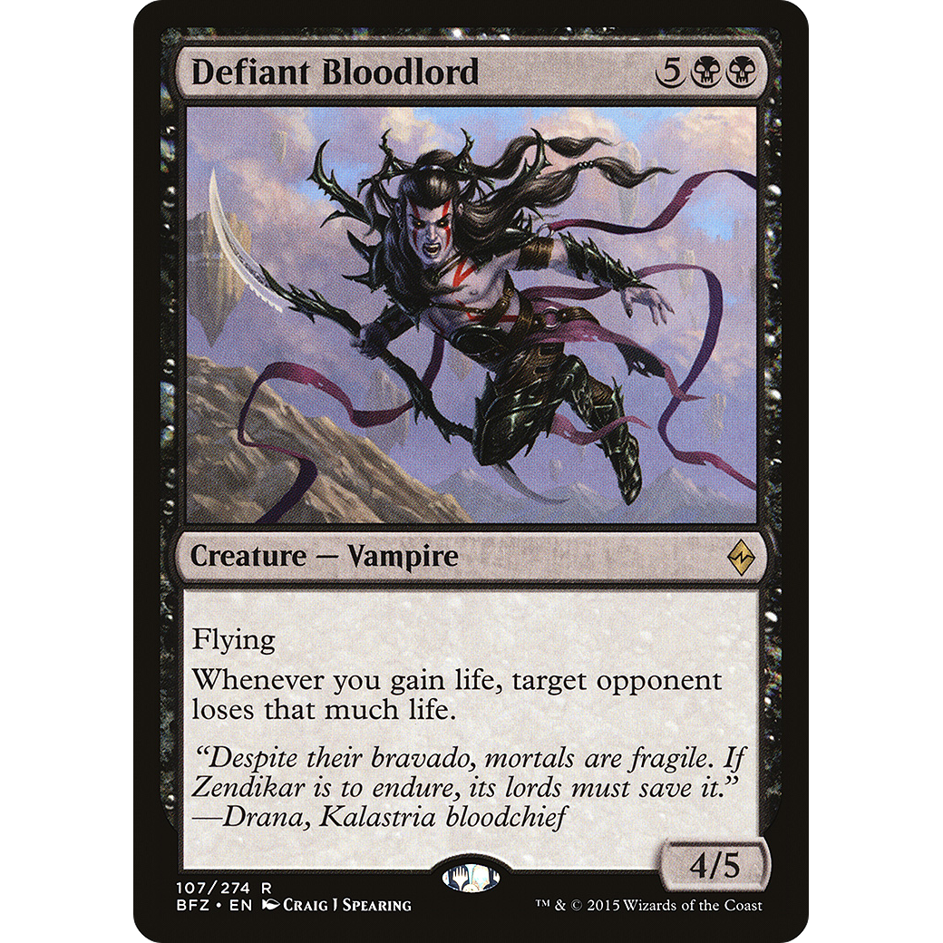 Defiant Bloodlord (BFZ-107) - Battle for Zendikar