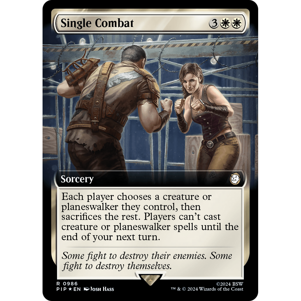 Single Combat (PIP-986) - Fallout: (Extended Art) Foil