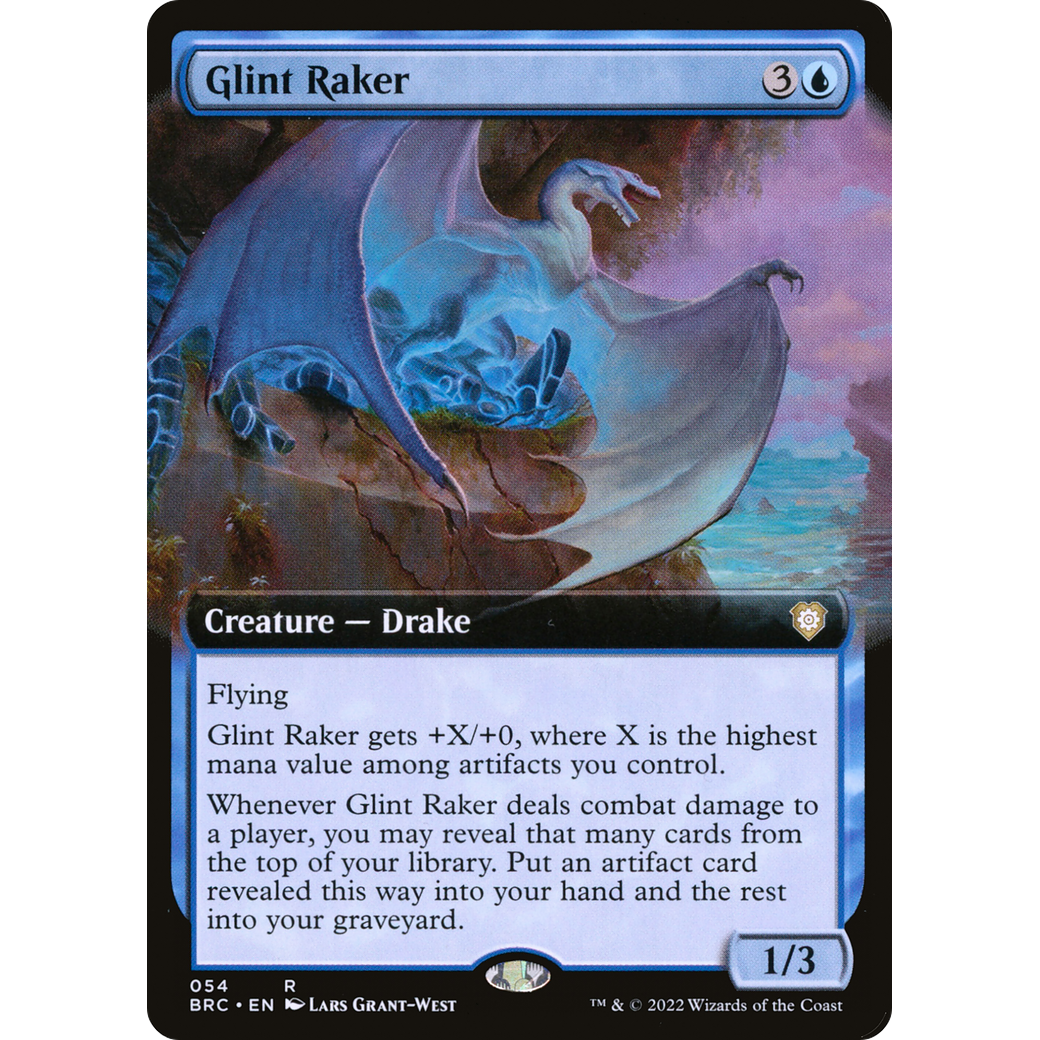 Glint Raker (Extended Art) (BRC-054) - The Brothers' War Commander: (Extended Art)