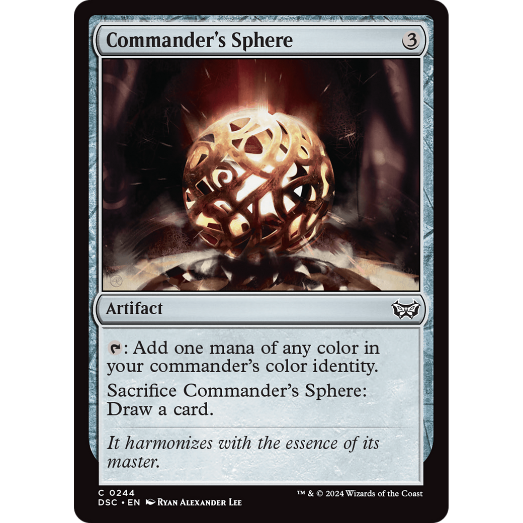 Commander's Sphere (DSC-244) - Duskmourn: House of Horror Commander