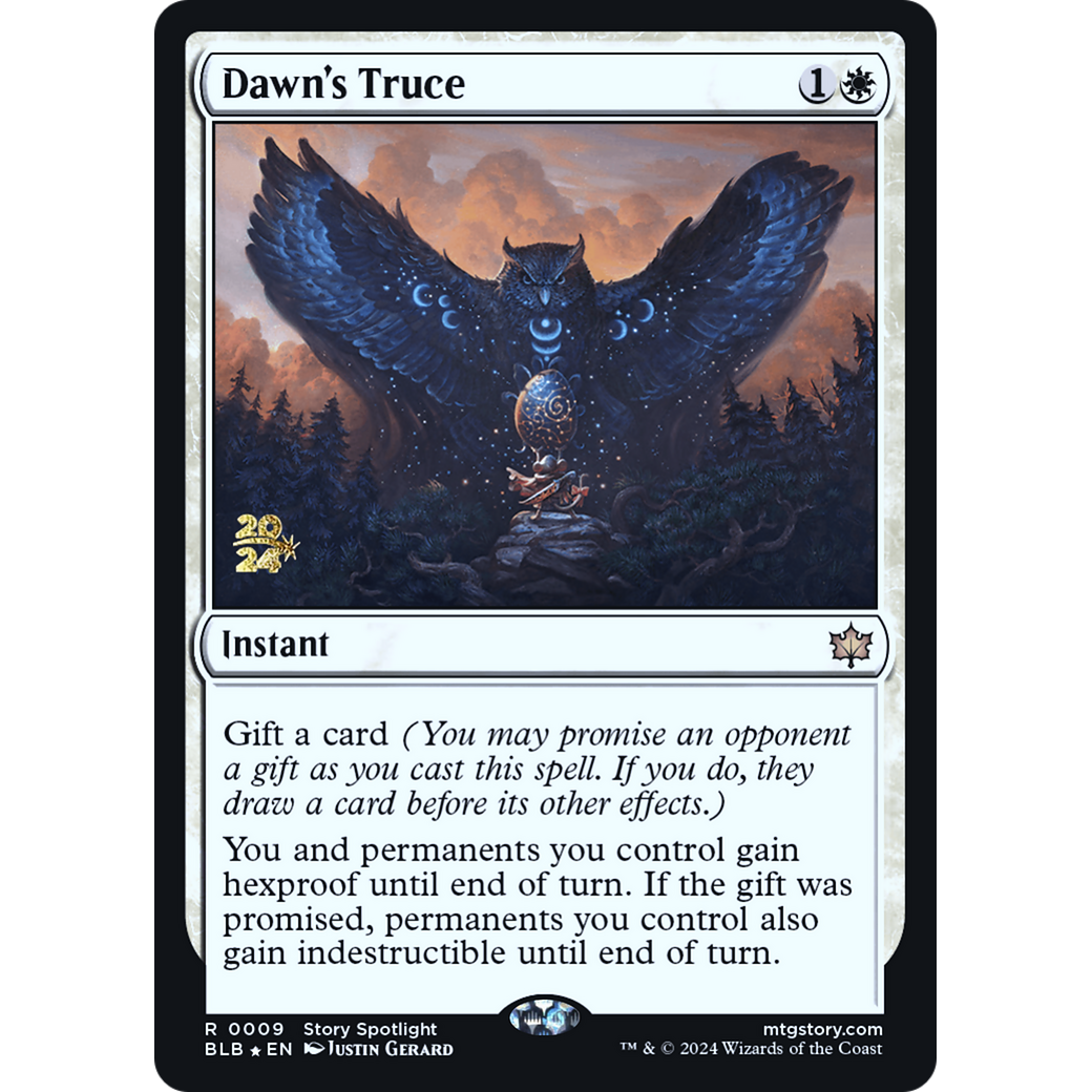 Dawn's Truce (PRE-09S) - Bloomburrow Promos Foil