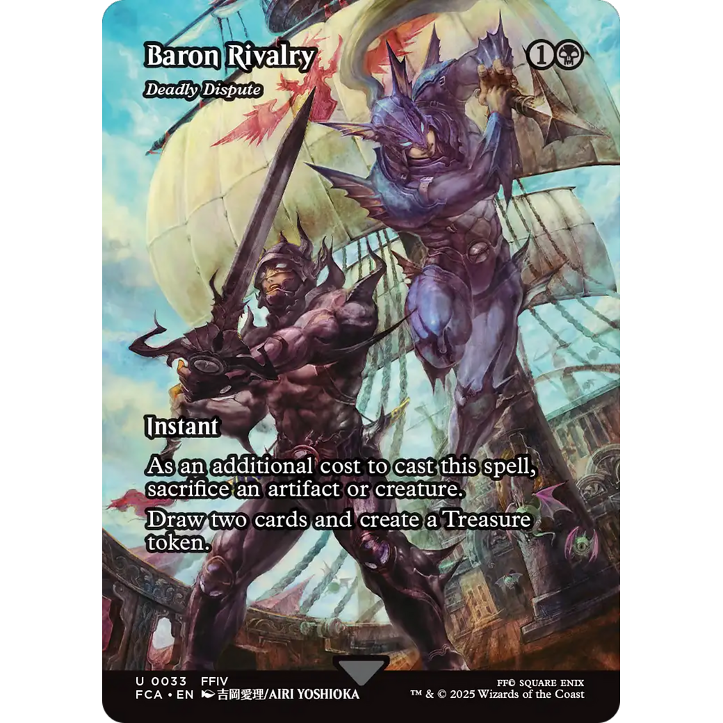 Baron Rivalry - Deadly Dispute (Showcase) (FCA-033) - FINAL FANTASY: Through the Ages / Baron Rivalry (Borderless) Foil