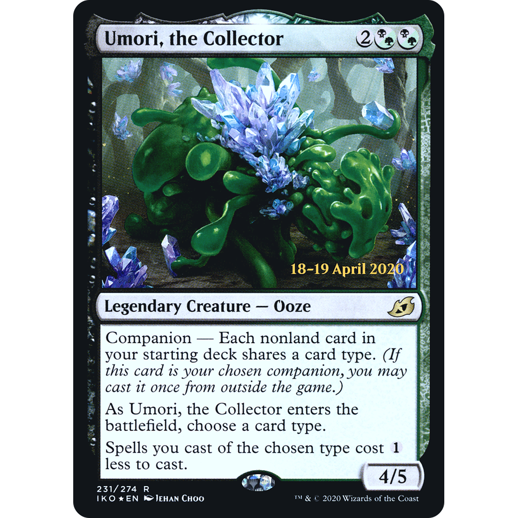 Umori, the Collector (PRE-231) - Ikoria: Lair of Behemoths Promos: (companion) Foil