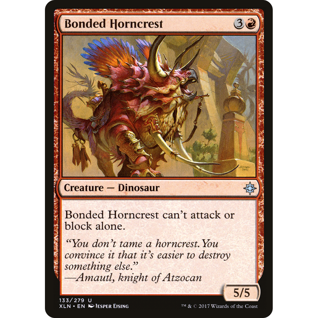 Bonded Horncrest (XLN-133) - Ixalan Foil