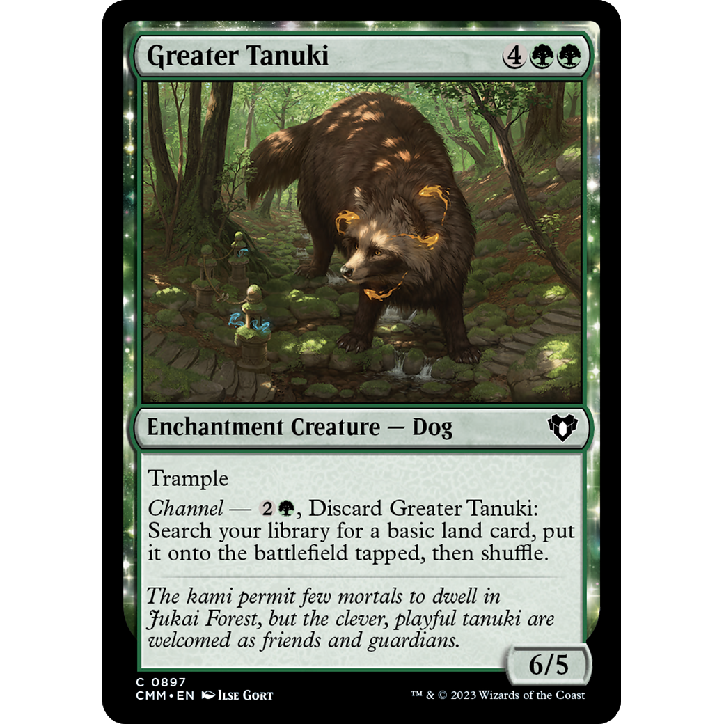 Greater Tanuki (CMM-897) - Commander Masters: (enchantment)