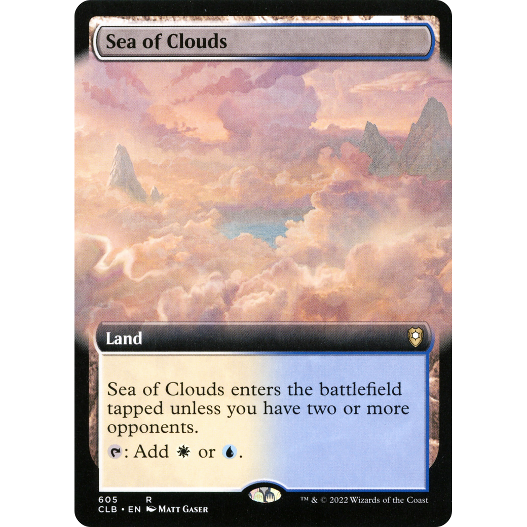Sea of Clouds (CLB-605) - Commander Legends: Battle for Baldur's Gate: (Extended Art) Foil