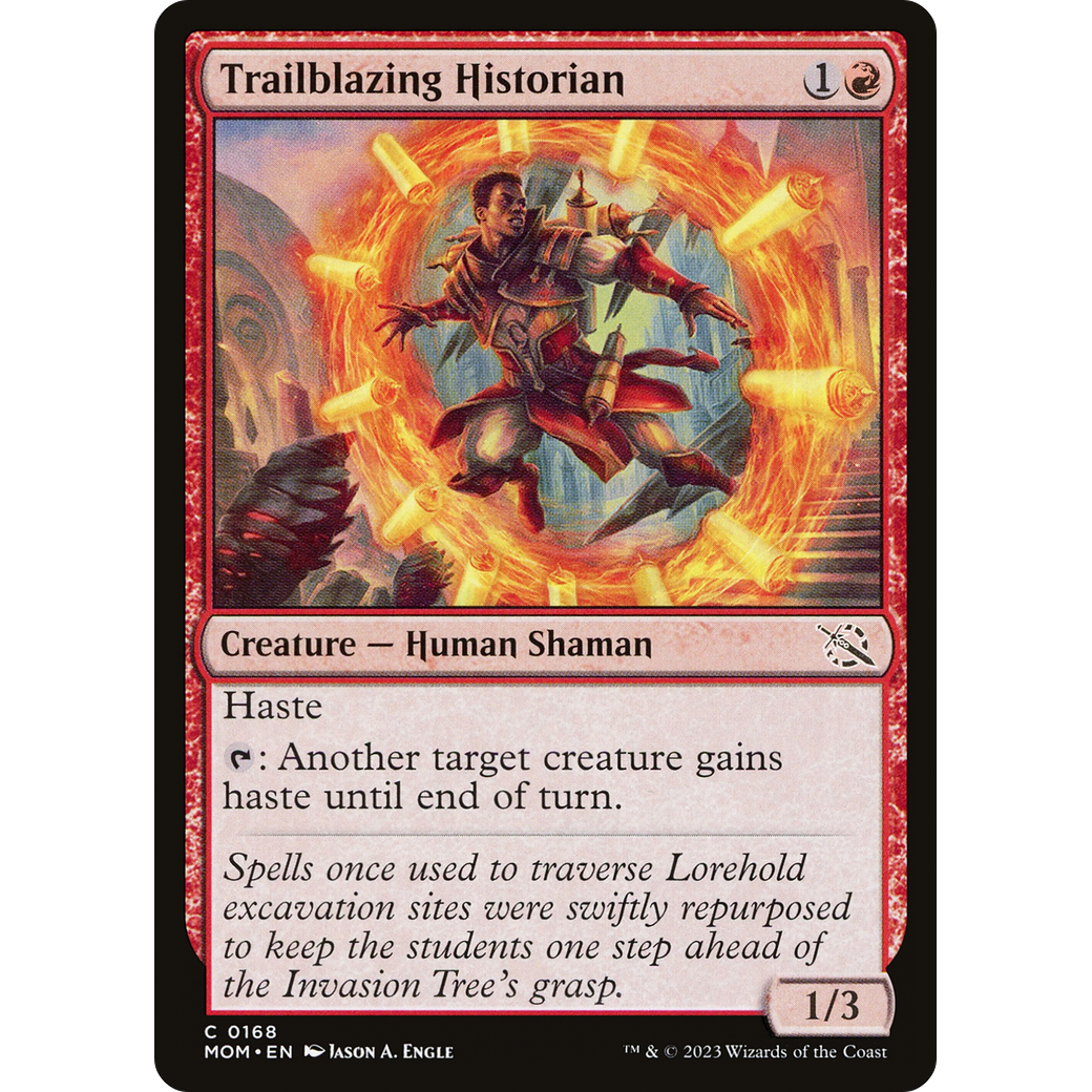 Trailblazing Historian (MOM-168) - March of the Machine Foil