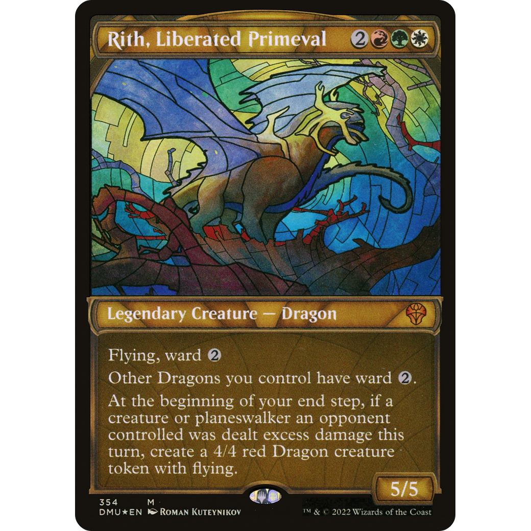 Rith, Liberated Primeval (Textured Foil) (DMU-354) - Dominaria United: (Showcase) Foil