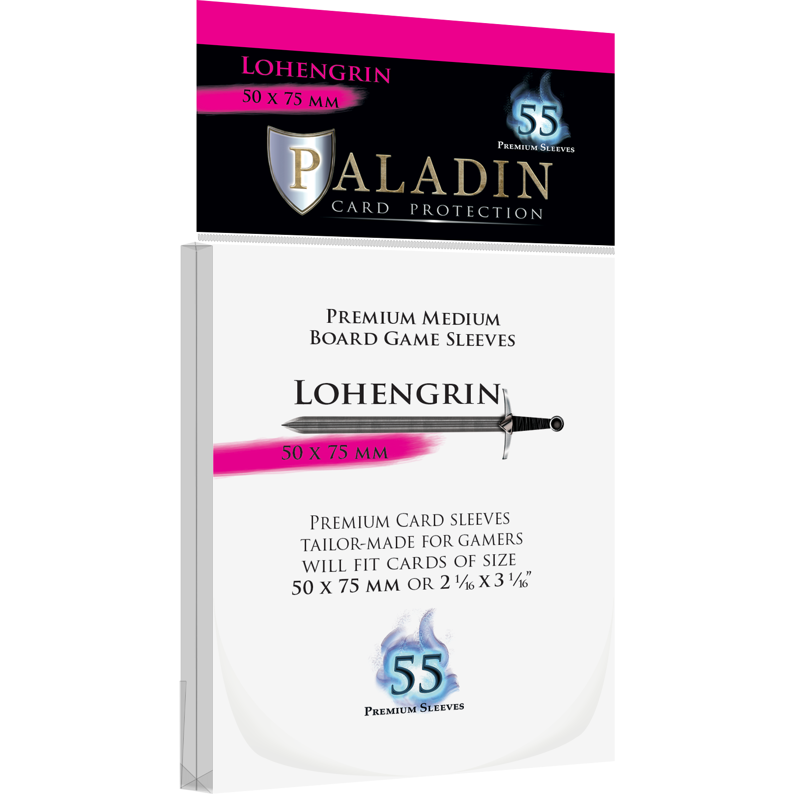 Paladin Card Protectors - Clear Gloss Regular Size: Baldur – 58x108mm