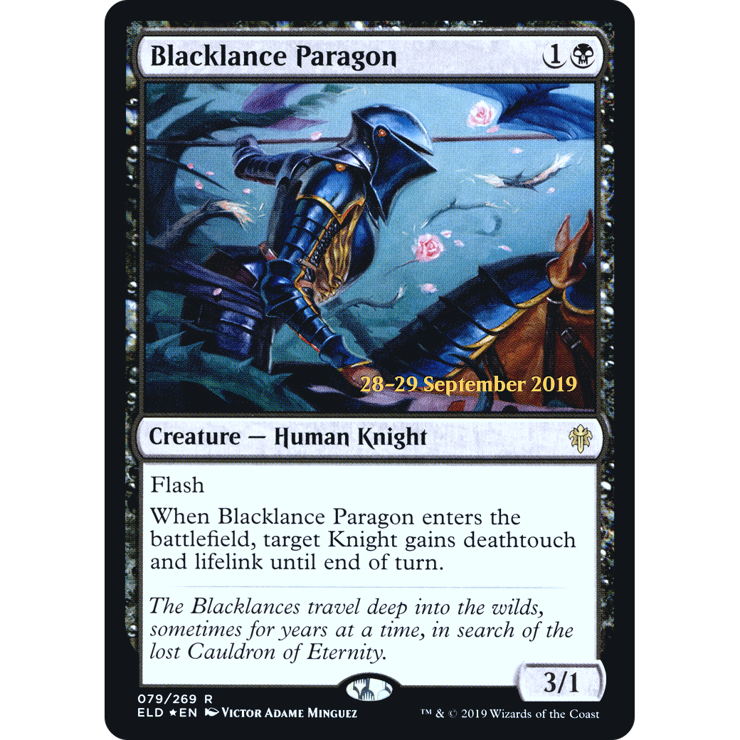 Blacklance Paragon (PRE-079) - Throne of Eldraine Promos Foil