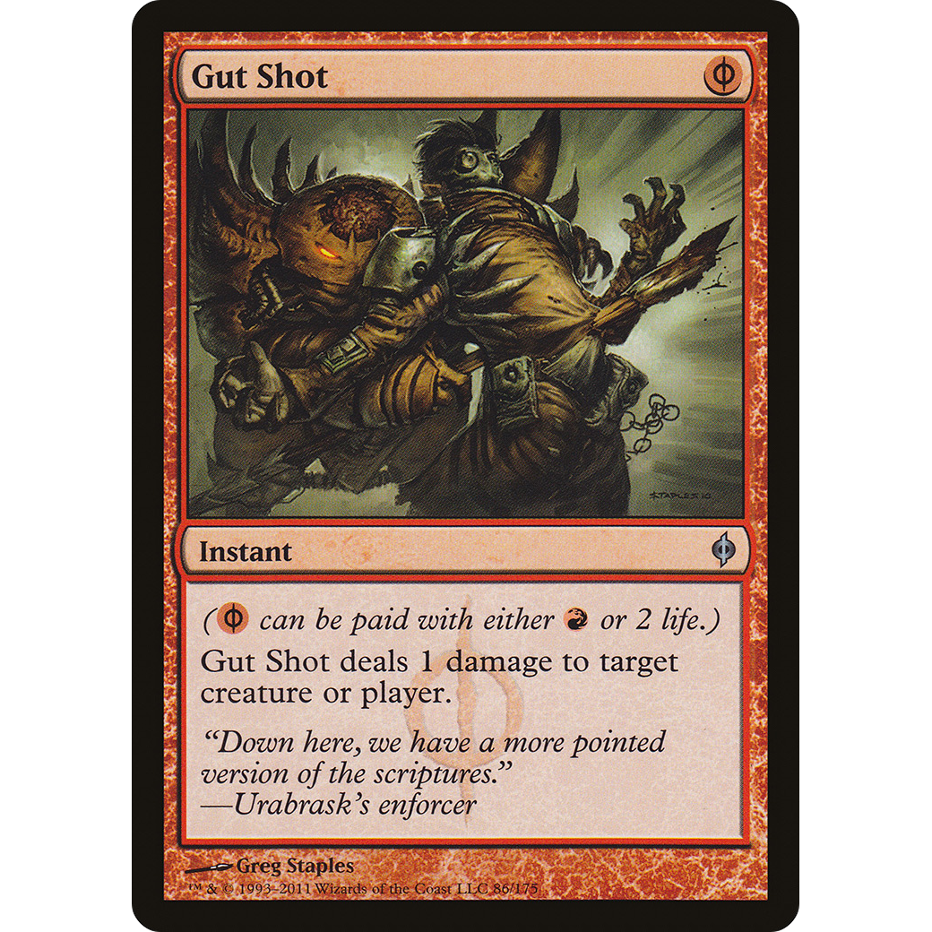 Gut Shot (NPH-086) - New Phyrexia Foil