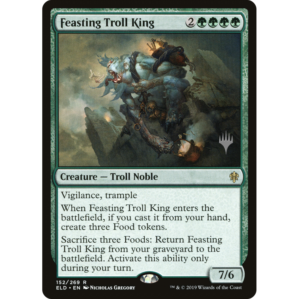 Feasting Troll King (PPELD-152) - Throne of Eldraine Promos