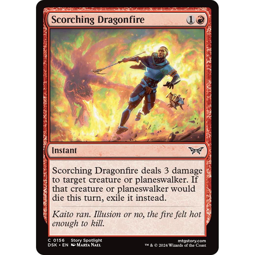 Scorching Dragonfire (DSK-156) - Duskmourn: House of Horror