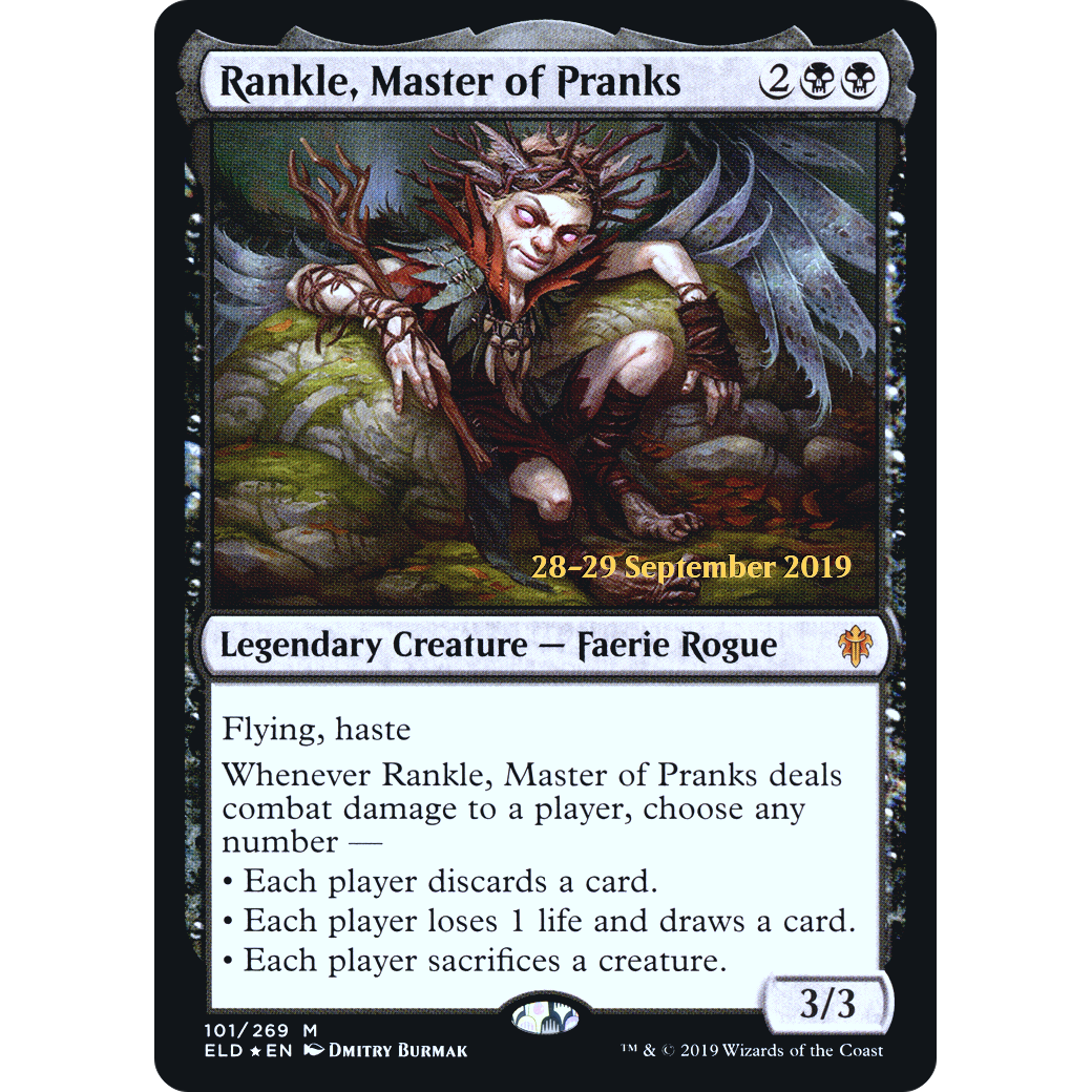 Rankle, Master of Pranks (PRE-101) - Throne of Eldraine Promos Foil