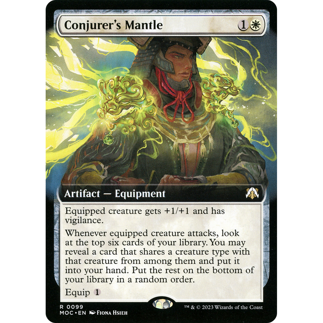 Conjurer's Mantle (Extended Art) (MOC-099) - March of the Machine Commander: (Extended Art) Foil