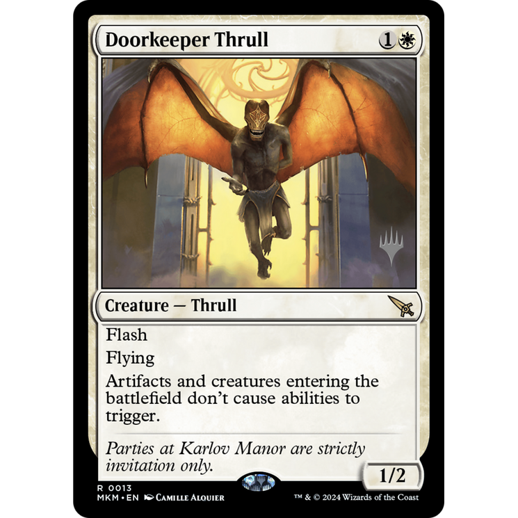 Doorkeeper Thrull (PPMKM-13P) - Murders at Karlov Manor Promos