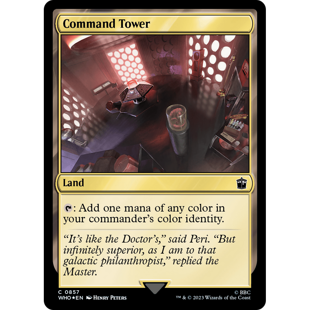 Command Tower (0857) (Surge Foil) (WHO-857) - Doctor Who Foil