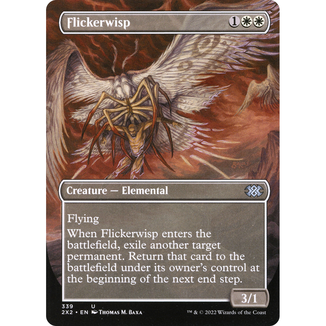 Flickerwisp (Borderless) (2X2-339) - Double Masters 2022 (Borderless) Foil