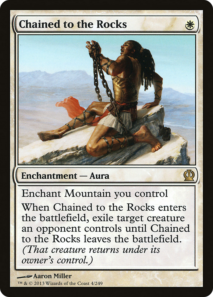 Chained to the Rocks (THS-004) - Theros Foil