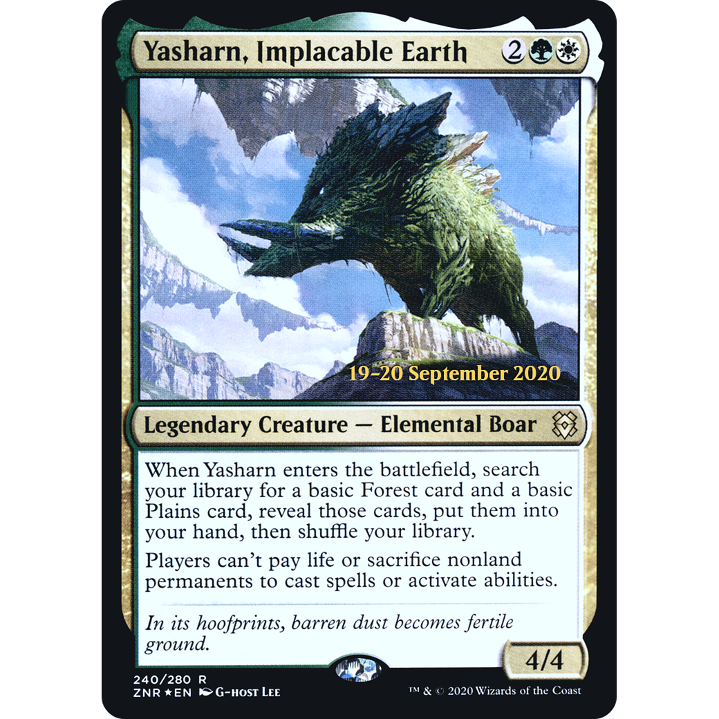 Yasharn, Implacable Earth (PRE-240) - Zendikar Rising Promos Foil
