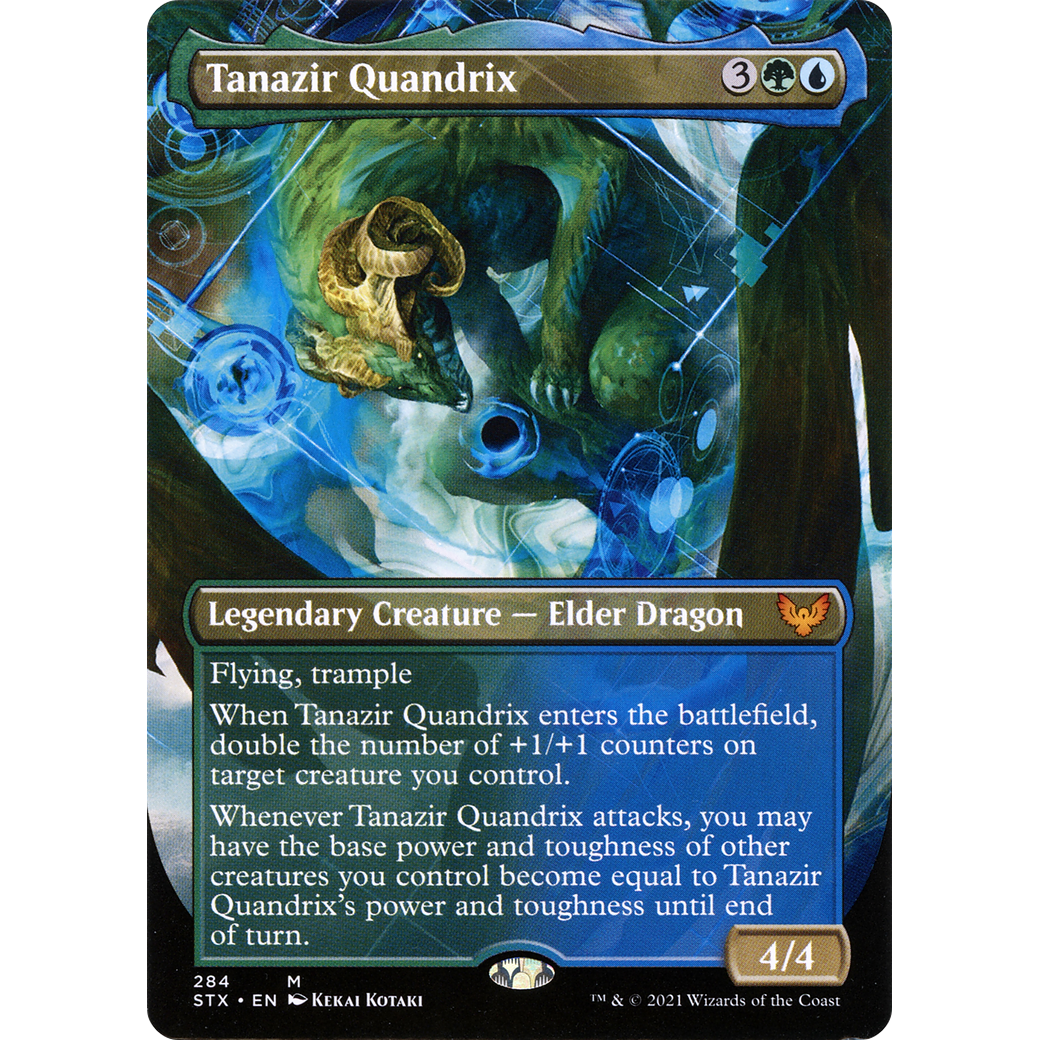 Tanazir Quandrix (Borderless) (STX-284) - Strixhaven: School of Mages (Borderless) Foil