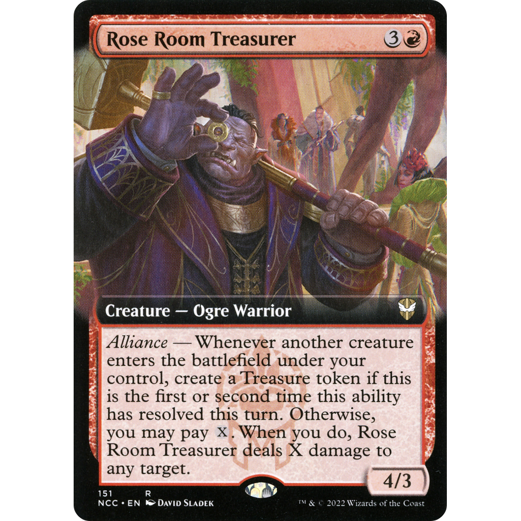 Rose Room Treasurer (Extended Art) (NCC-151) - New Capenna Commander: (Extended Art)