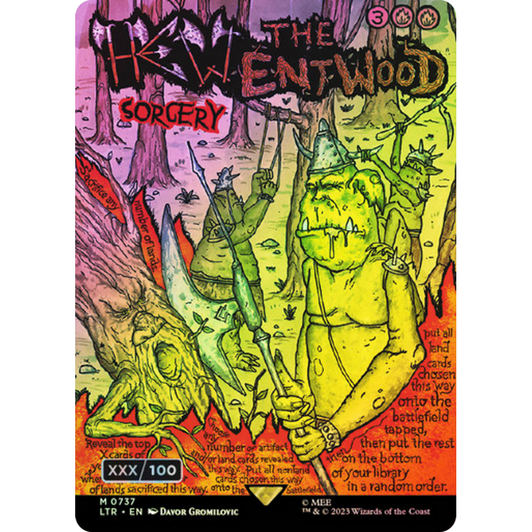Hew the Entwood (LTR-737Z) - The Lord of the Rings: Tales of Middle-earth (Borderless) Foil