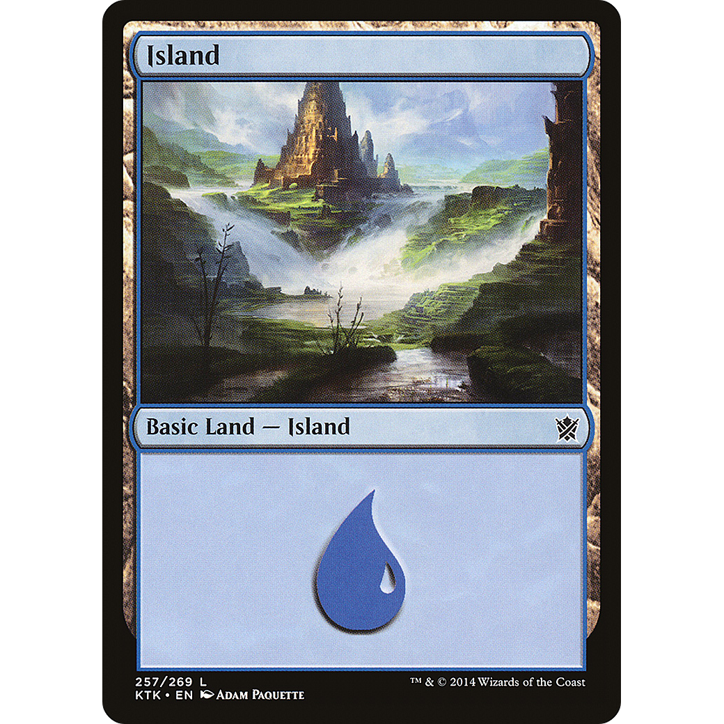 Island (257) (KTK-257) - Khans of Tarkir Foil