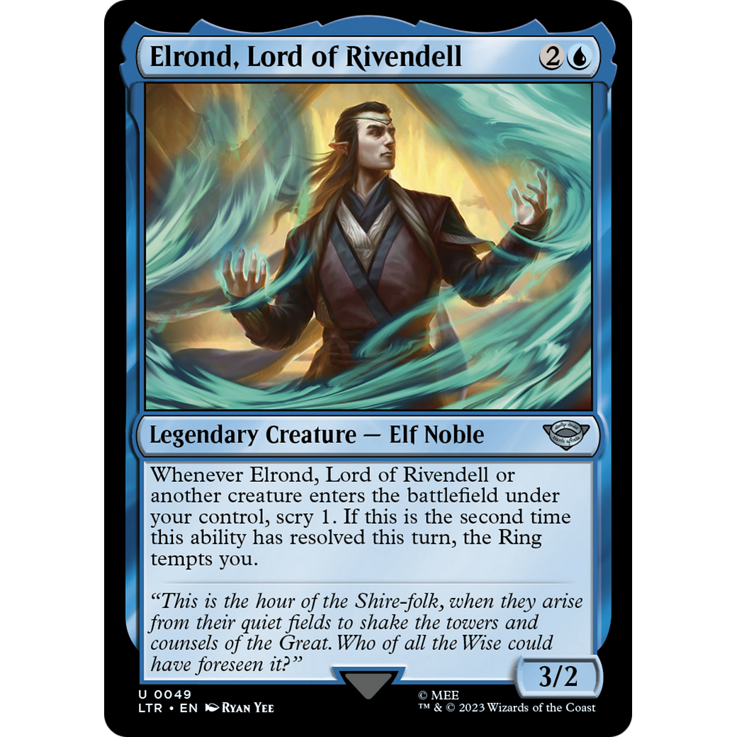 Elrond, Lord of Rivendell (LTR-049) - The Lord of the Rings: Tales of Middle-earth Foil