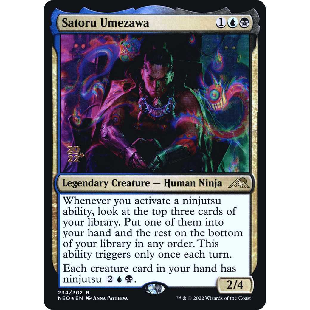 Satoru Umezawa (PRE-234S) - Kamigawa: Neon Dynasty Promos Foil
