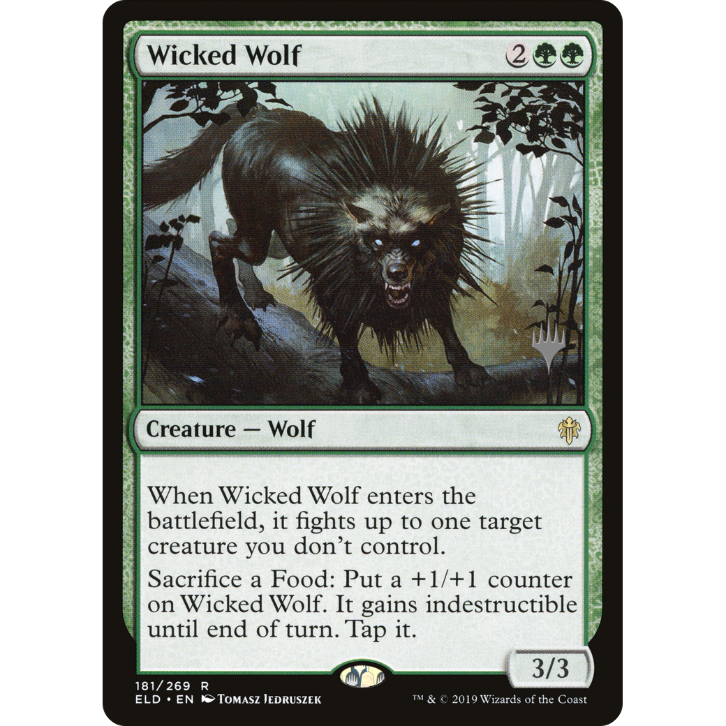 Wicked Wolf (PPELD-181) - Throne of Eldraine Promos Foil