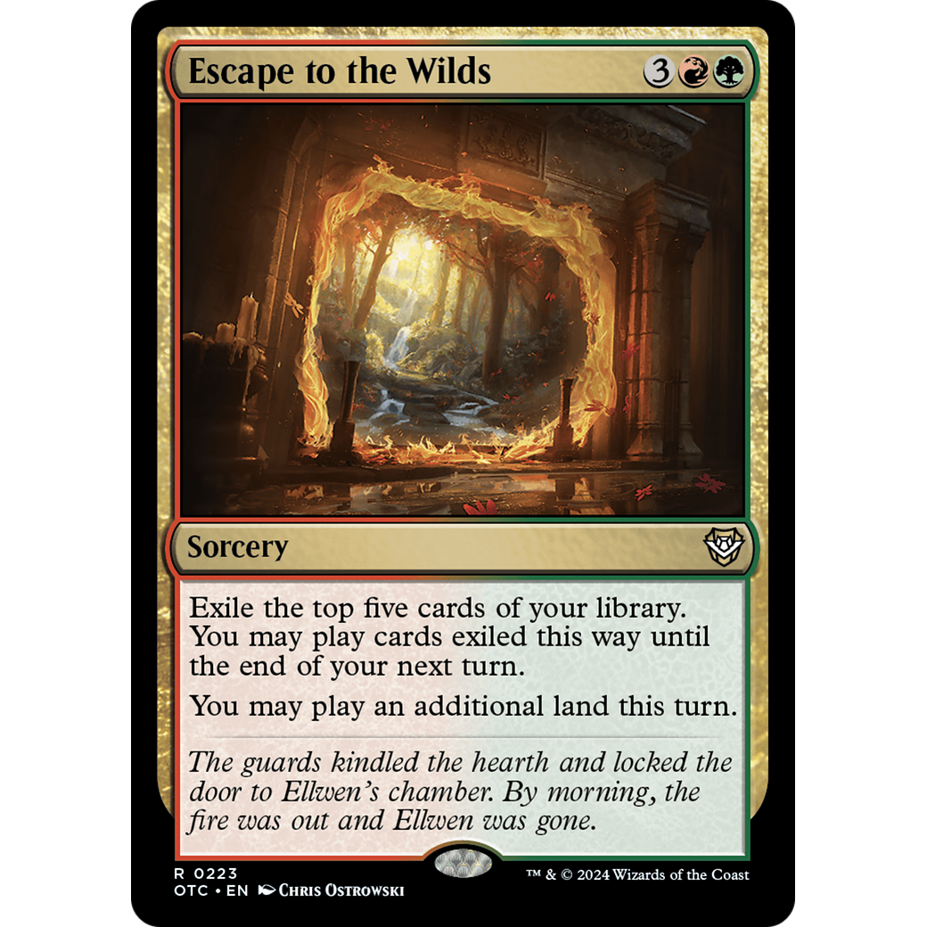 Escape to the Wilds (OTC-223) - Outlaws of Thunder Junction Commander