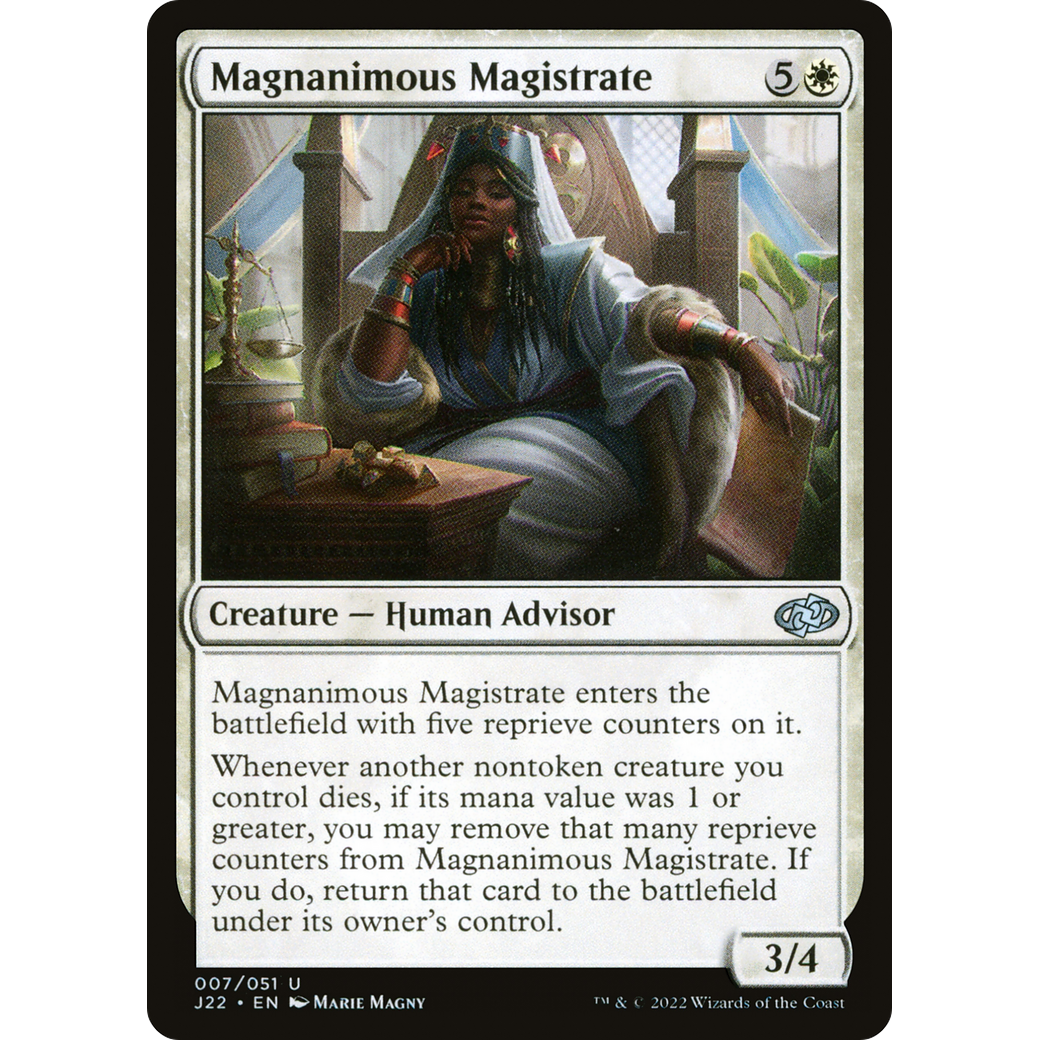 Magnanimous Magistrate (J22-007) - Jumpstart 2022