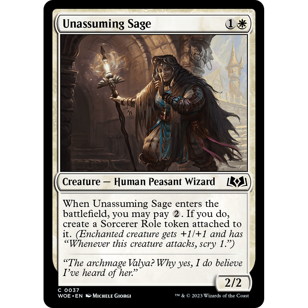 Unassuming Sage (WOE-037) - Wilds of Eldraine