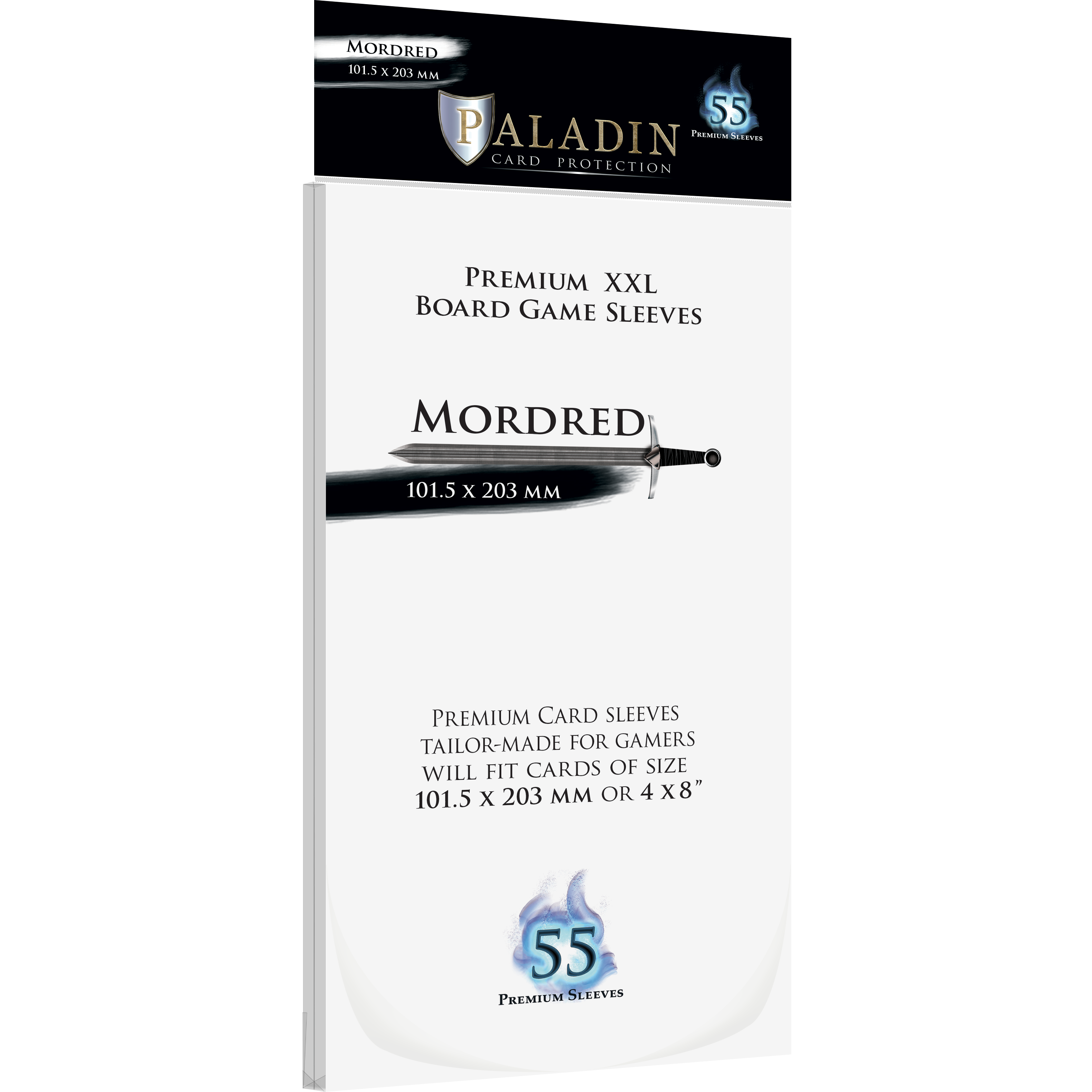 Paladin Card Protectors - Clear Gloss Ultra Large Sizes: Mordred – 101.5x203mm
