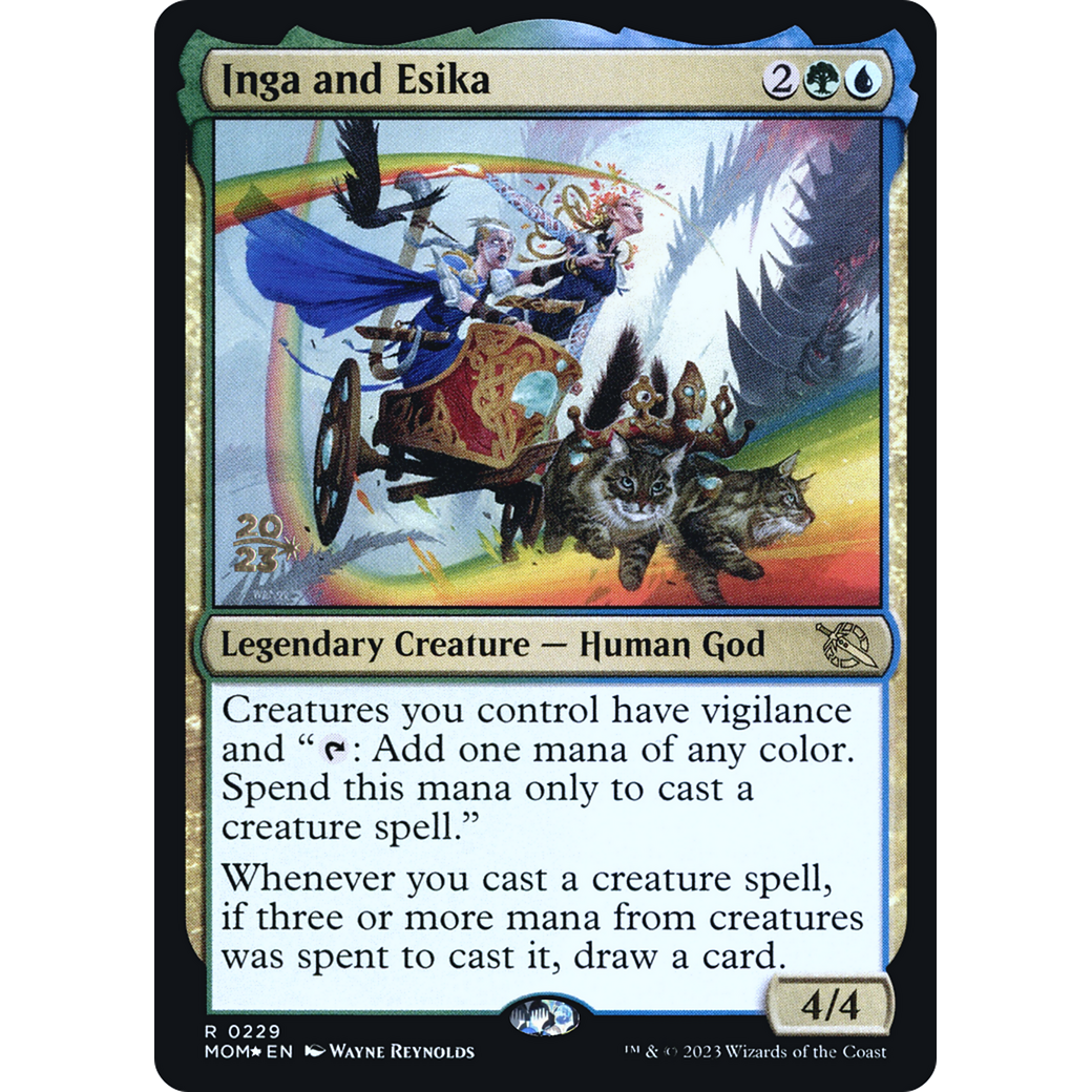 Inga and Esika (PRE-229S) - March of the Machine Promos Foil