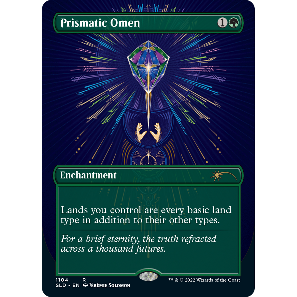 Prismatic Omen (Borderless) (SLD-1104) - Secret Lair Drop (Borderless)