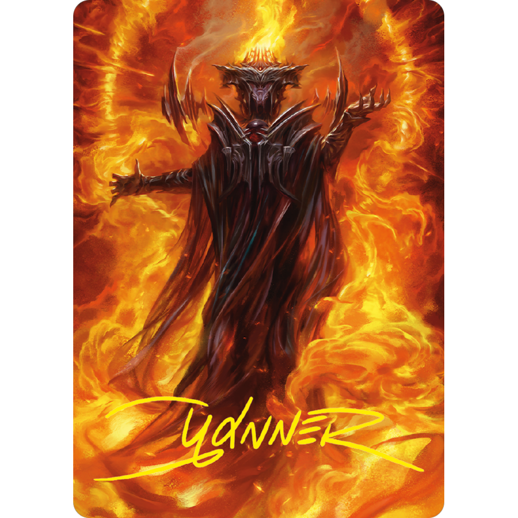 Sauron, the Dark Lord // Sauron, the Dark Lord (ALTR-021) - Tales of Middle-earth Art Series (Borderless) Foil