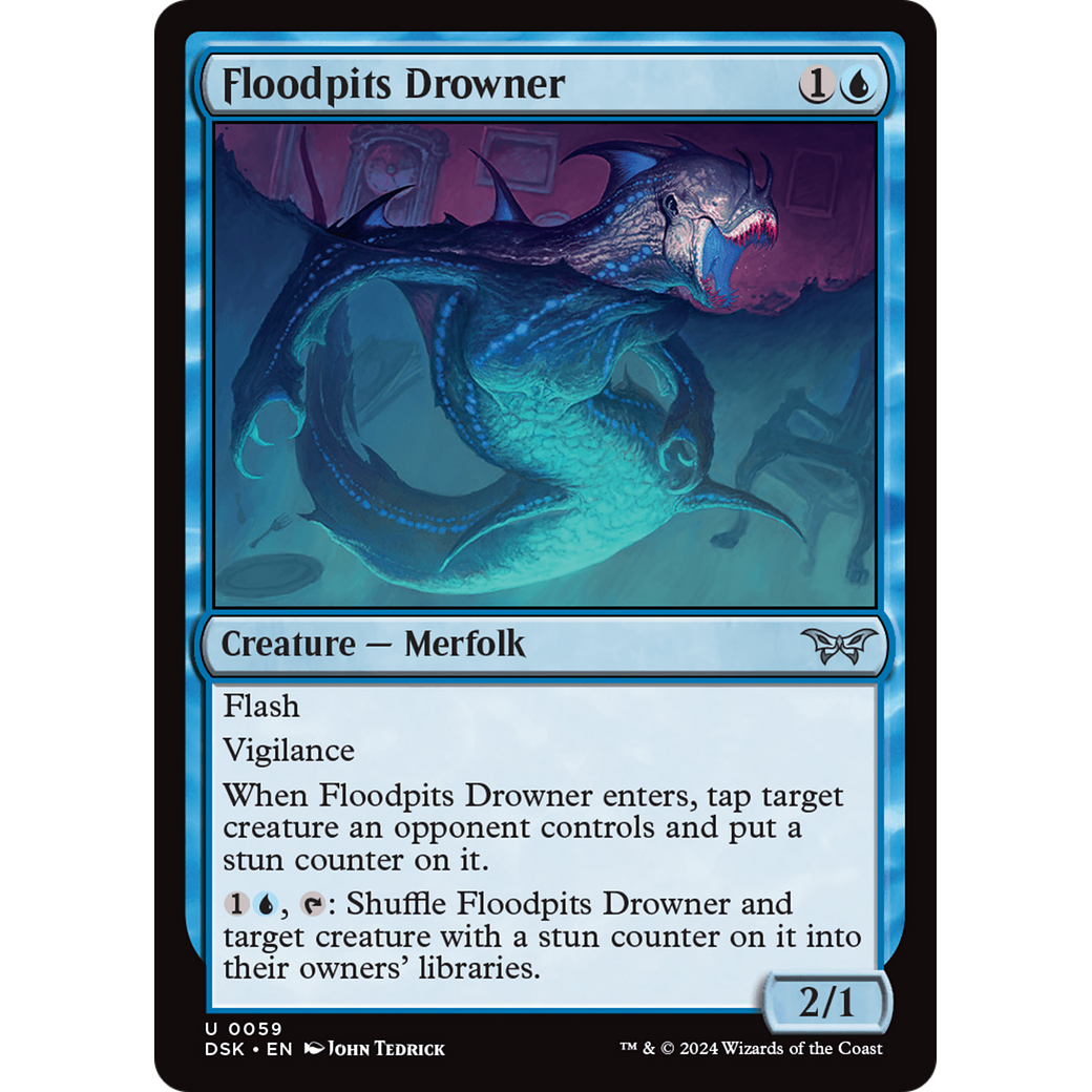Floodpits Drowner (DSK-059) - Duskmourn: House of Horror Foil