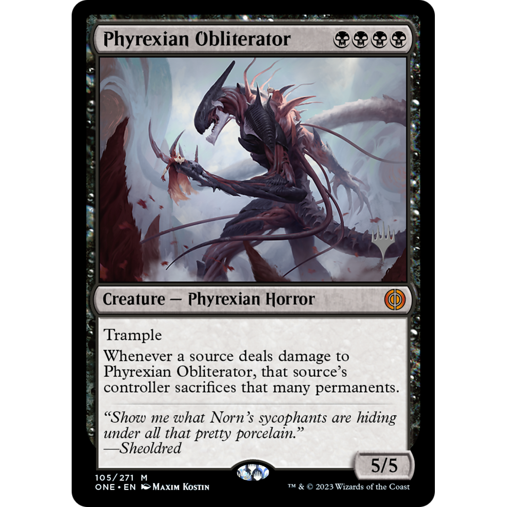 Phyrexian Obliterator (PPONE-105P) - Phyrexia: All Will Be One Promos Foil