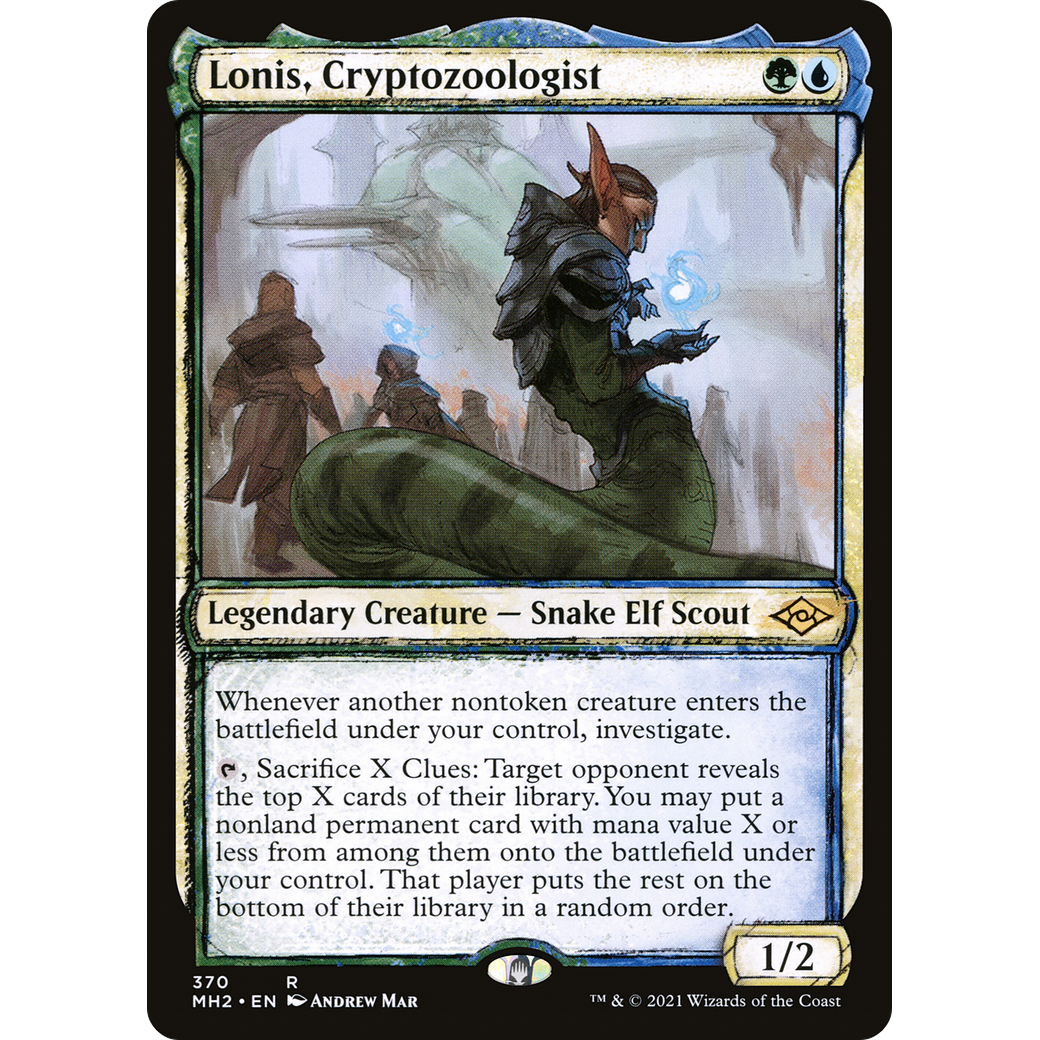 Lonis, Cryptozoologist (Showcase) (MH2-370) - Modern Horizons 2: (Showcase)