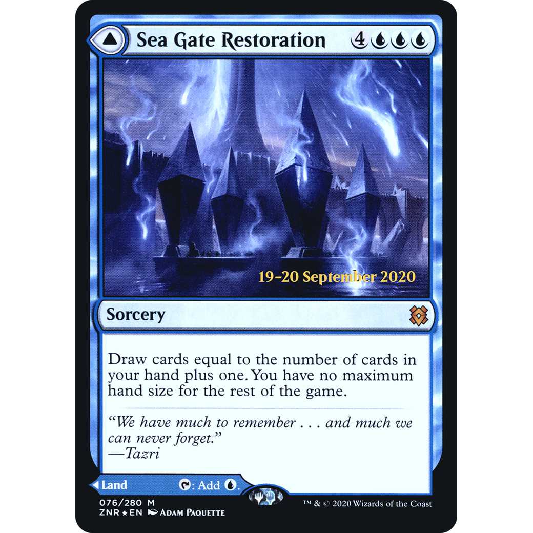 Sea Gate Restoration (PRE-076) - Zendikar Rising Promos Foil