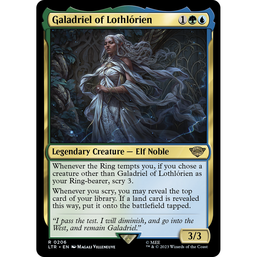 Galadriel of Lothlórien (LTR-206) - The Lord of the Rings: Tales of Middle-earth Foil